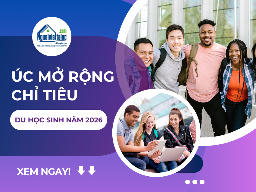 Úc tăng chỉ tiêu sinh viên quốc tế năm 2026