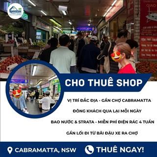 Cho thuê shop vị trí đẹp, giá hợp lý ngay trung tâm Cabramatta